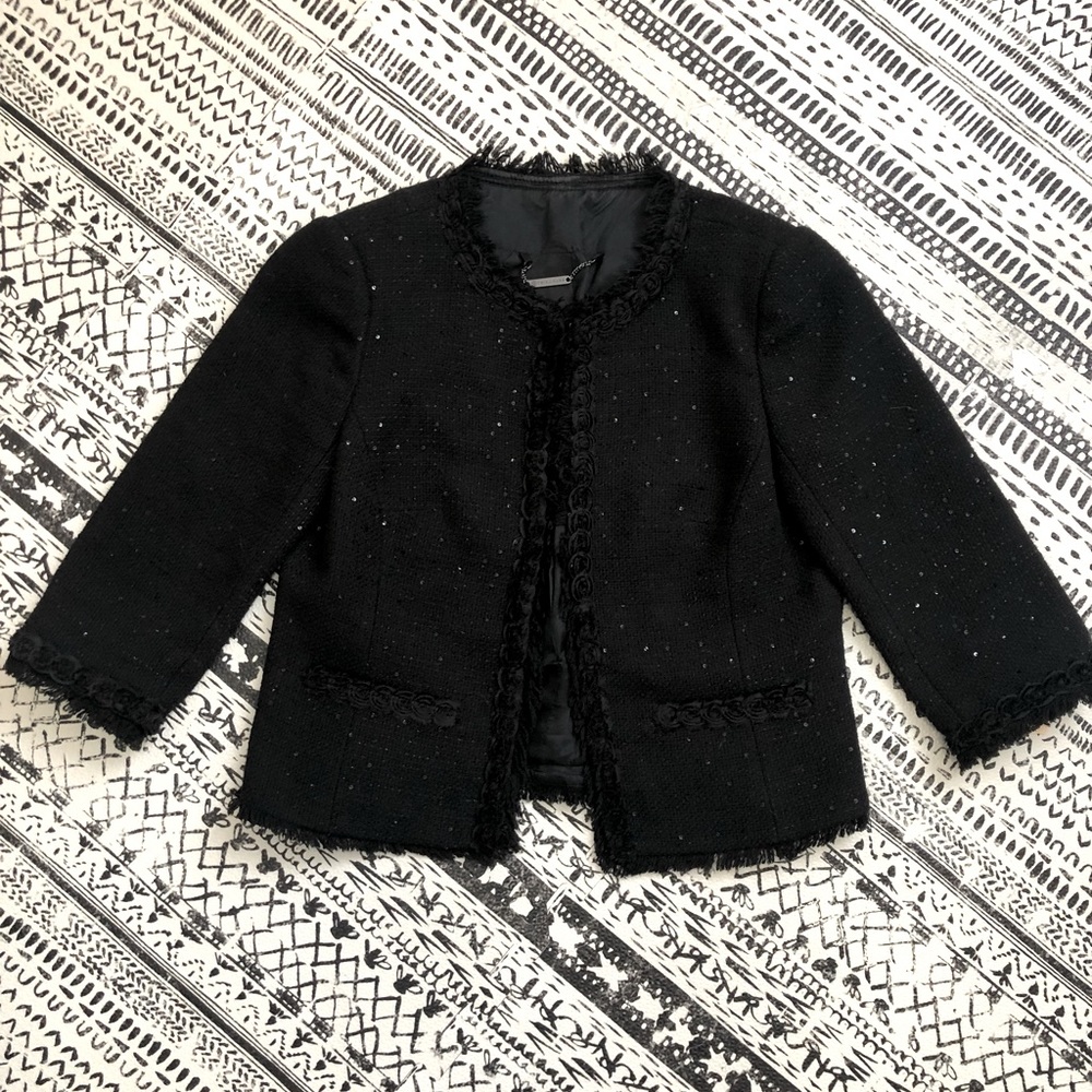 Trina Turk cropped sequins jacket